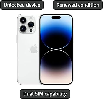 Amazon.com: Apple iPhone 14 Pro Max, 256GB, Silver - Unlocked